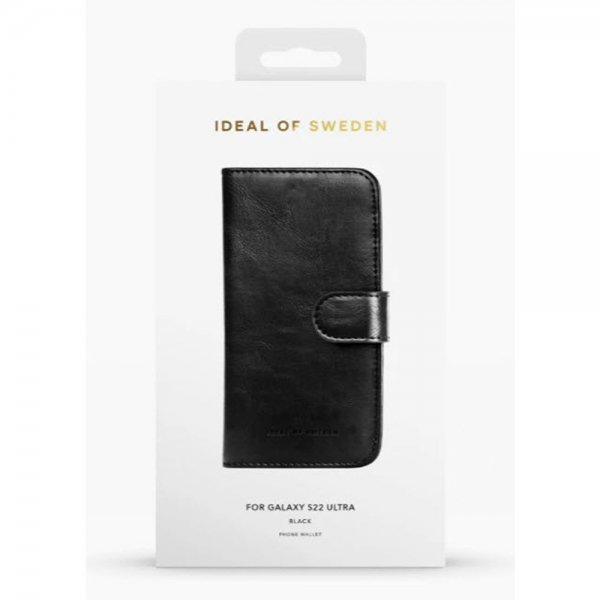 Ideal of Sweden Samsung Galaxy S22 Ultra Etui Magnet Wallet+ Svart