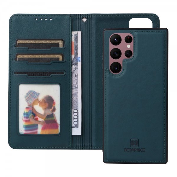 Betopnice Samsung Galaxy S22 Ultra Etui Avtagbart Deksel 005 Blå