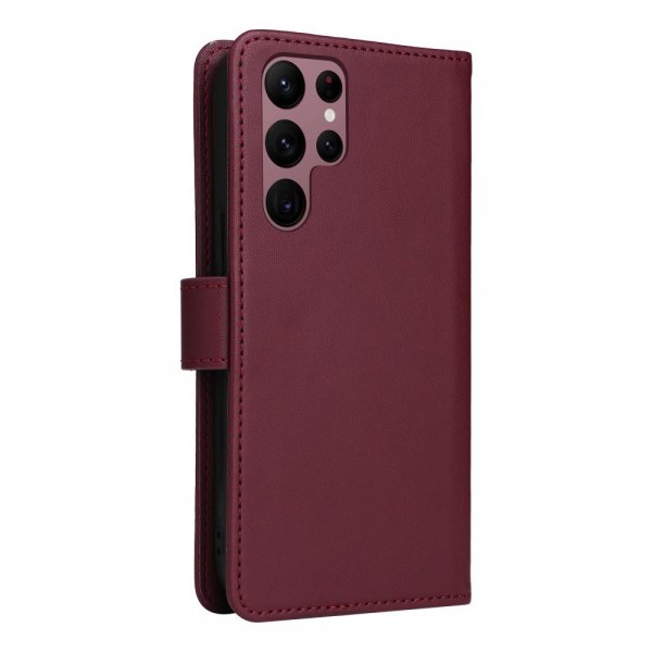 Betopnice Samsung Galaxy S22 Ultra Etui Avtagbart Deksel 005 Rød
