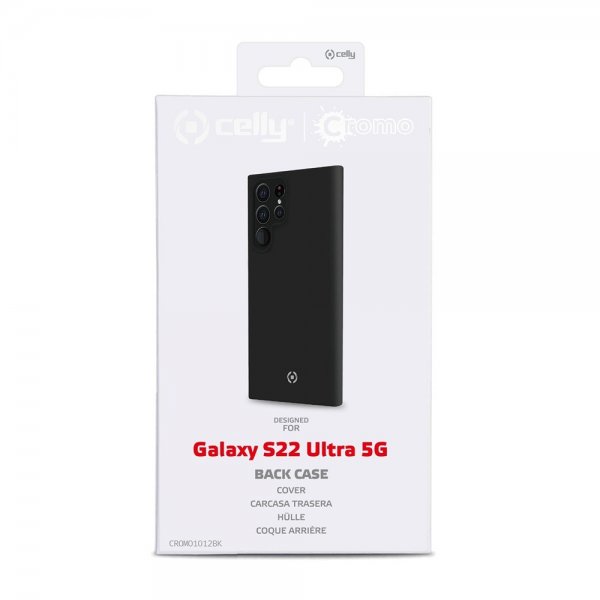 Celly Samsung Galaxy S22 Ultra Deksel CROMO Svart