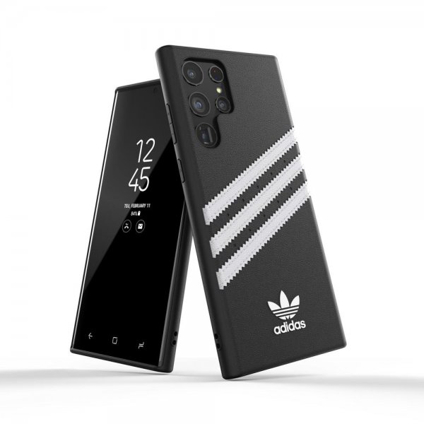 Adidas Samsung Galaxy S22 Ultra Deksel Moulded Case PU Svart Hvit