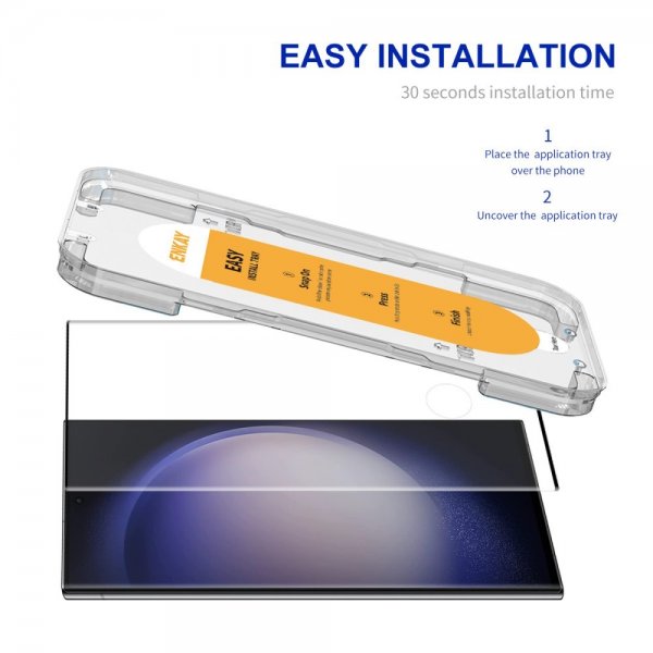 ENKAY Samsung Galaxy S22 Ultra Skjermbeskytter Monteringsramme Easy Install