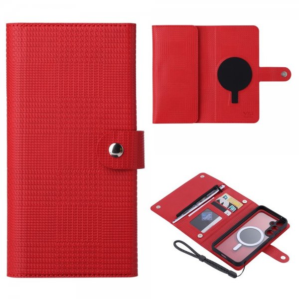VILI Samsung Galaxy S23 FE Etui Avtagbart Deksel GHB Series MagSafe Rød