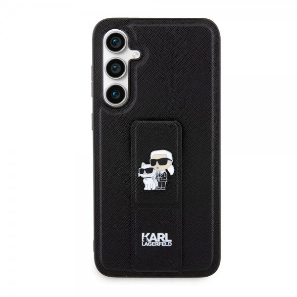 Karl Lagerfeld Samsung Galaxy S23 FE Deksel Saffiano Grip Stand Svart