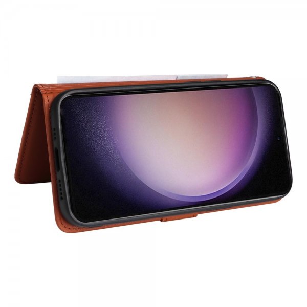 Betopnice Samsung Galaxy S23 Etui Avtagbart Deksel 005 Brun