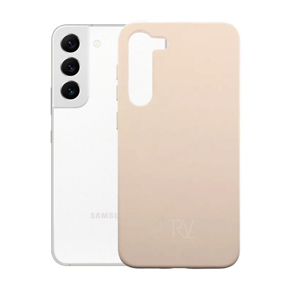 Rvelon Samsung Galaxy S23 Deksel Silikon Beige