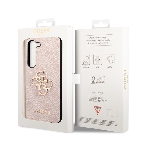 Guess Samsung Galaxy S23 Plus Deksel 4G Logo Rosa