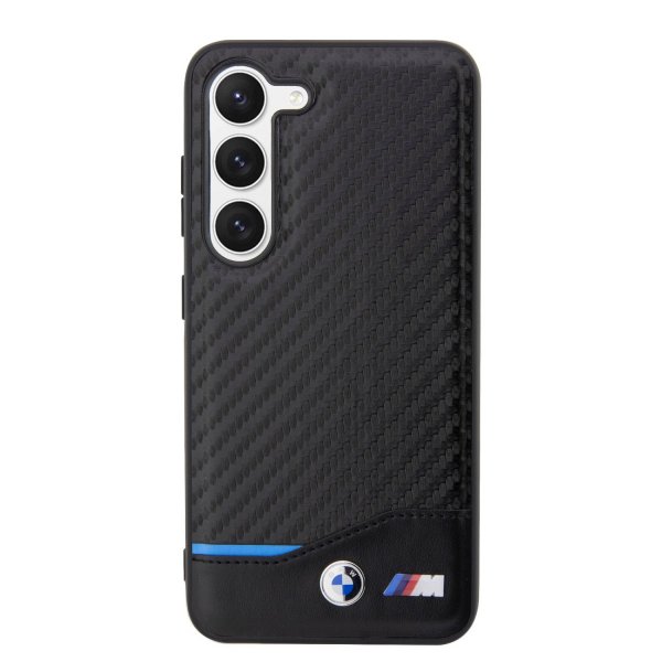 BMW Samsung Galaxy S23 Plus Deksel Carbon & Stripe Svart