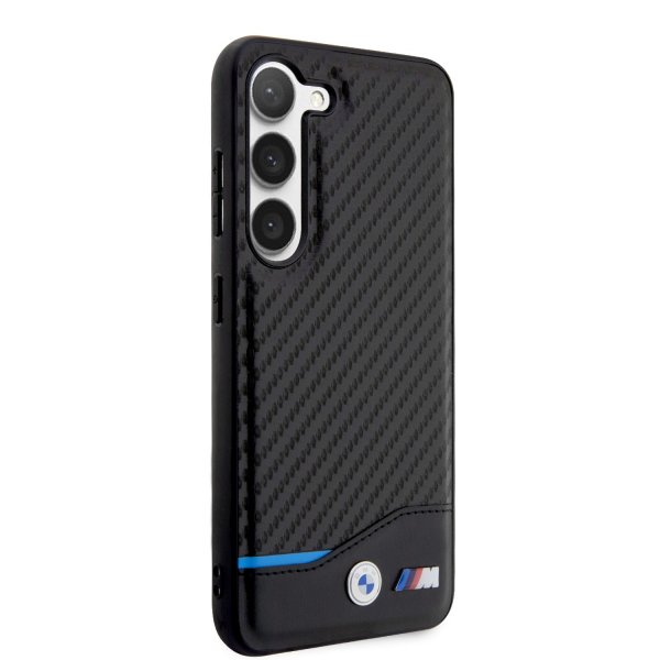 BMW Samsung Galaxy S23 Plus Deksel Carbon & Stripe Svart