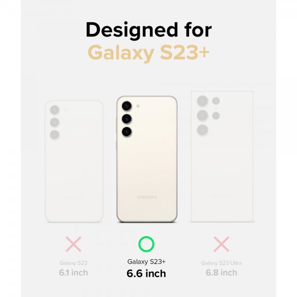 Ringke Samsung Galaxy S23 Plus Deksel Fusion Card Clear