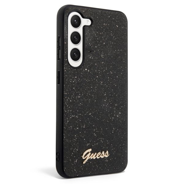 Guess Samsung Galaxy S23 Deksel Fixed Glitter Case Svart