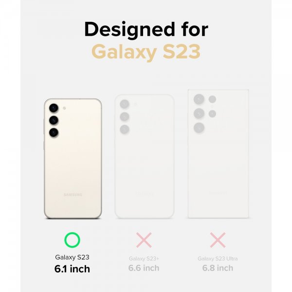 Ringke Samsung Galaxy S23 Deksel Fusion Card Clear