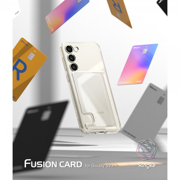 Ringke Samsung Galaxy S23 Deksel Fusion Card Clear