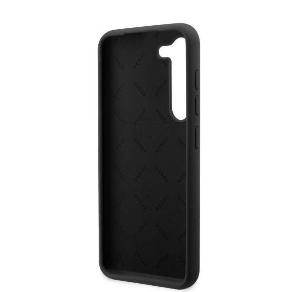 Guess Samsung Galaxy S23 Deksel Liquid Silicone Metal Logo Svart