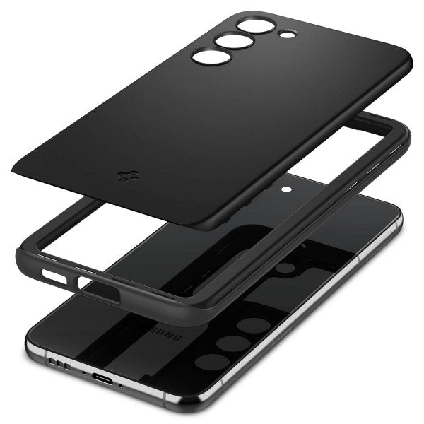 Spigen Samsung Galaxy S23 Deksel Thin Fit Svart