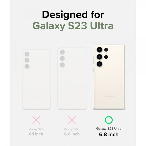 Ringke Samsung Galaxy S23 Ultra Deksel Fusion Matte Smoke Black
