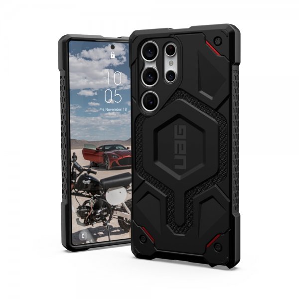 Urban Armor Gear (UAG) Samsung Galaxy S23 Ultra Deksel Monarch Pro MagSafe Kevlar Black