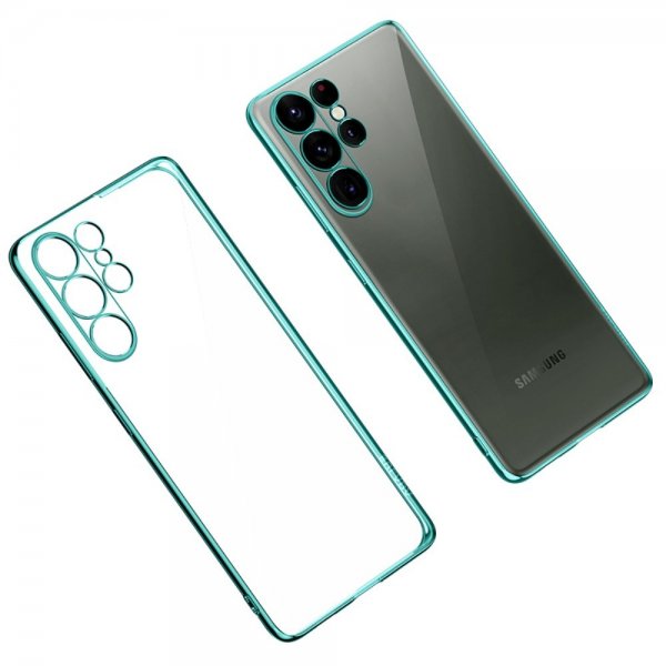 Sulada Samsung Galaxy S23 Ultra Deksel Belagt Kant Grønn