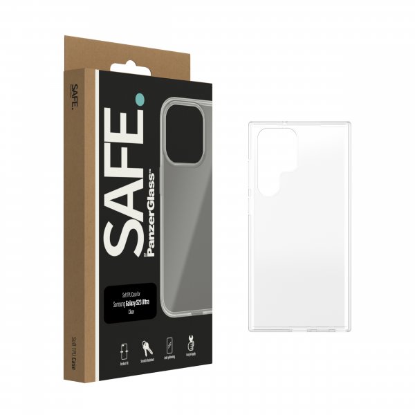 SAFE. by PanzerGlass Samsung Galaxy S23 Ultra Deksel Soft TPU Case Transparent