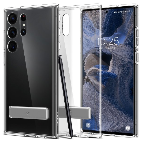 Spigen Samsung Galaxy S23 Ultra Deksel Ultra Hybrid S Crystal Clear