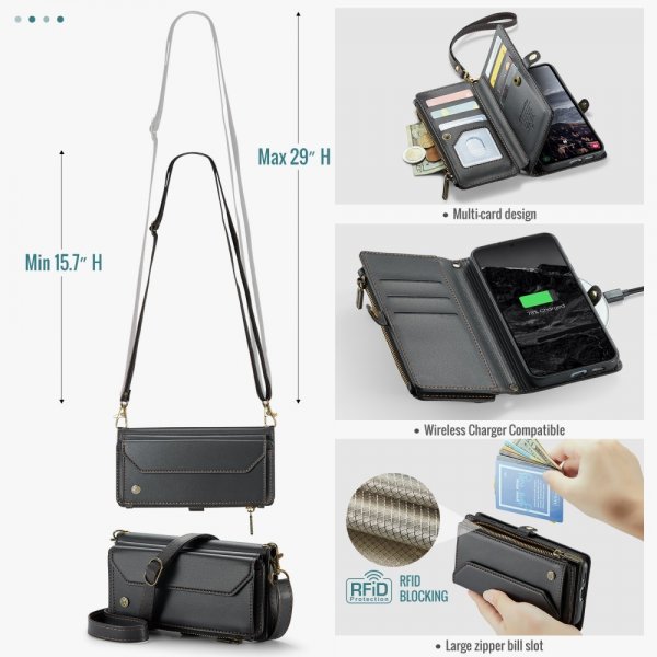 CaseMe Samsung Galaxy S24 FE Etui C36 Series Svart