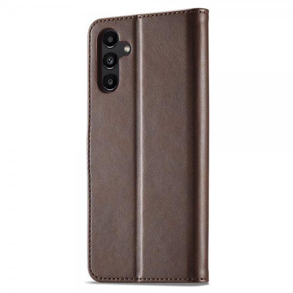 Lc.Imeeke Samsung Galaxy S24 FE Etui med Kortlomme stativfunksjon Mørkebrun