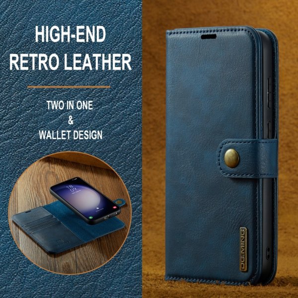 Dg.Ming Samsung Galaxy S24 FE Etui Avtagbart Deksel Blå