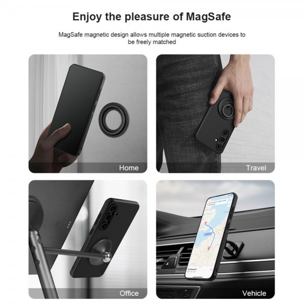 Nillkin Samsung Galaxy S24 FE Deksel Super Frosted Shield Pro MagSafe Svart