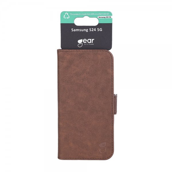 Gear Samsung Galaxy S24 Etui 3 Kortlomme Brun