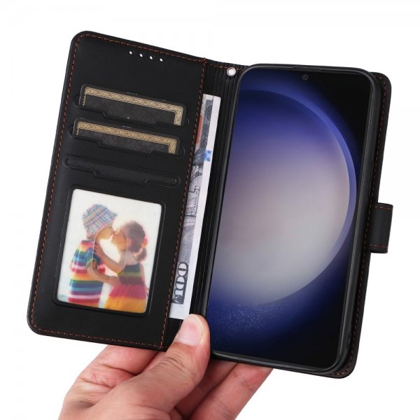 Betopnice Samsung Galaxy S24 Etui Avtagbart Deksel 005 Svart