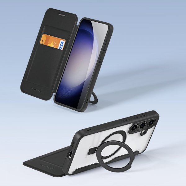 Dux Ducis Samsung Galaxy S24 Etui Skin X Pro Series Kickstand MagSafe Svart
