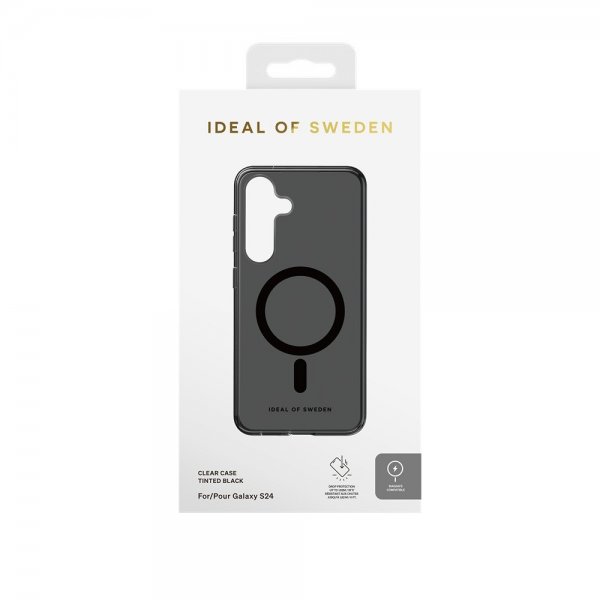 Ideal of Sweden Samsung Galaxy S24/Galaxy S25 Deksel Clear Case MagSafe Tinted Black