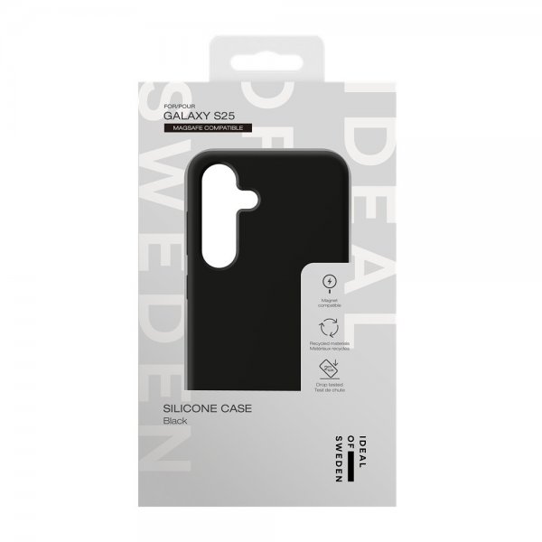 Ideal of Sweden Samsung Galaxy S24/Galaxy S25 Deksel Silicone Case MagSafe Svart