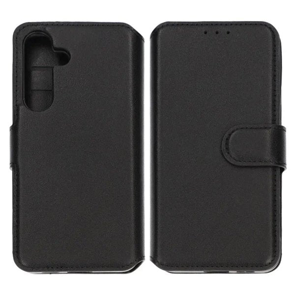 Rvelon Samsung Galaxy S24 Etui Ekte Skinn Svart