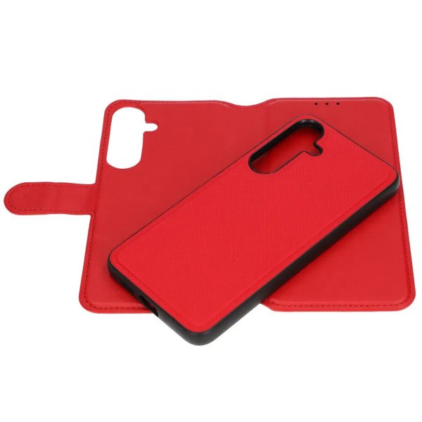 Rvelon Samsung Galaxy S24 Etui Detachable Wallet Case Rød