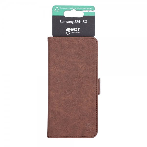 Gear Samsung Galaxy S24 Plus Etui 3 Kortlomme Brun