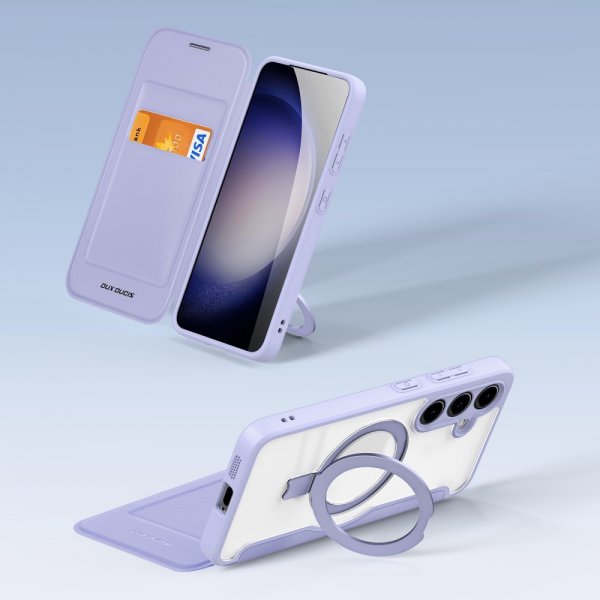 Dux Ducis Samsung Galaxy S24 Plus Etui Skin X Pro Series Kickstand MagSafe Lilla