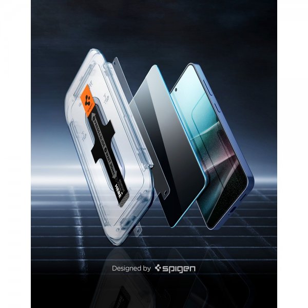 Spigen Samsung Galaxy S24 Plus/Galaxy S25 Plus Skjermbeskytter GLAS.tR EZ Fit Privacy 2-pakning