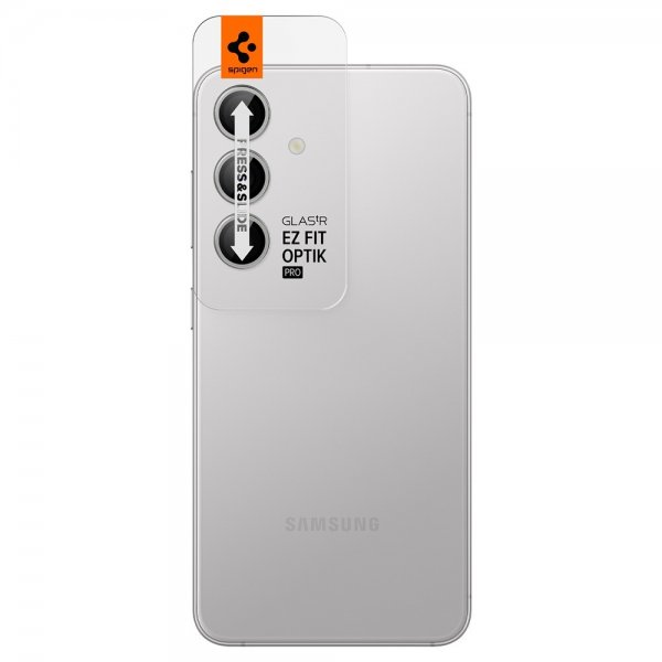 Spigen Samsung Galaxy S24 Plus Kamerabeskytter GLAS.tR EZ Fit Optik Pro 2-pakning Grå
