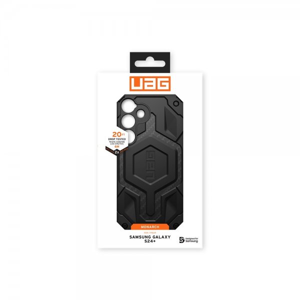 Urban Armor Gear (UAG) Samsung Galaxy S24 Plus Deksel Monarch Carbon Fiber Svart