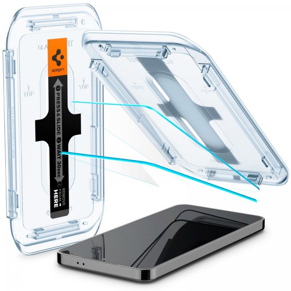 Spigen Samsung Galaxy S24 Plus/Galaxy S25 Plus Skjermbeskytter GLAS.tR EZ Fit 2-pakning