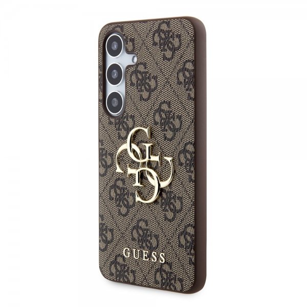 Guess Samsung Galaxy S24 4G Metal Logo Brun