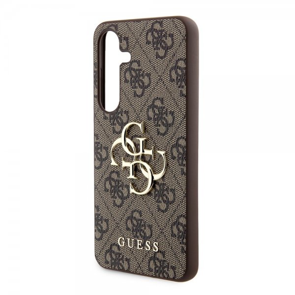 Guess Samsung Galaxy S24 4G Metal Logo Brun