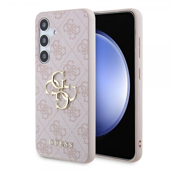 Guess Samsung Galaxy S24 4G Metal Logo Rosa