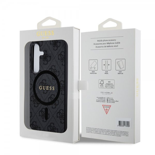 Guess Samsung Galaxy S24 4G Pattern MagSafe Svart