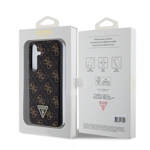 Guess Samsung Galaxy S24 4G Print Grained Svart