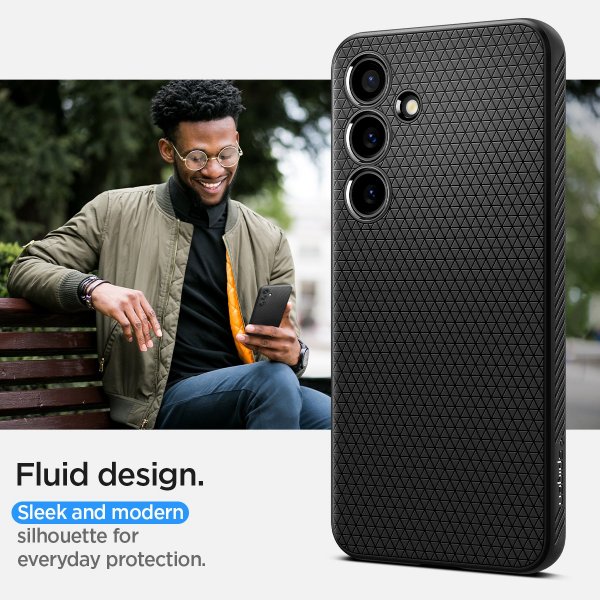 Spigen Samsung Galaxy S24 Deksel Liquid Air Matte Black