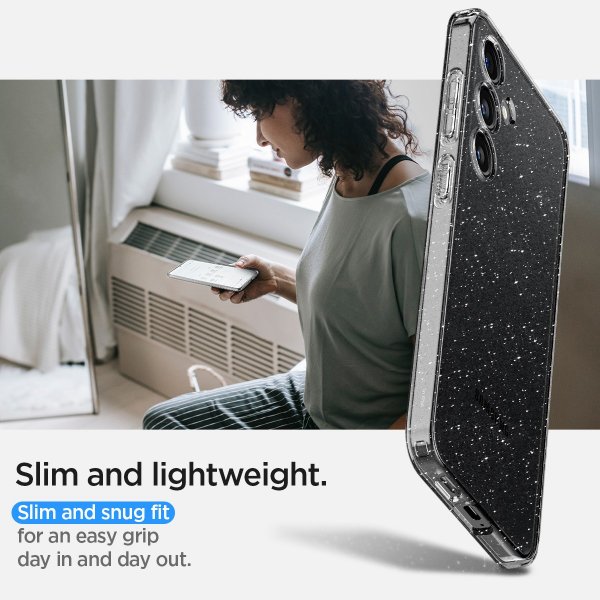 Spigen Samsung Galaxy S24 Deksel Liquid Crystal Glitter Crystal Quartz