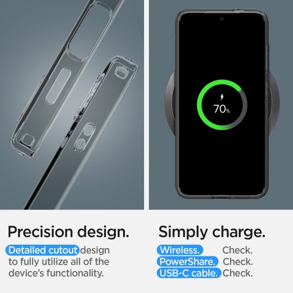 Spigen Samsung Galaxy S24 Deksel Liquid Crystal Space Crystal
