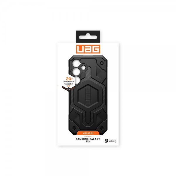 Urban Armor Gear (UAG) Samsung Galaxy S24 Deksel Monarch Carbon Fiber Svart